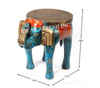 Wooden Table in Elephant Design